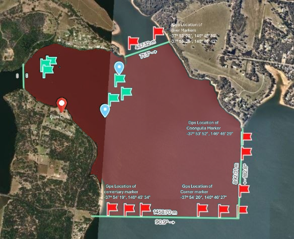 Exclusion zone map