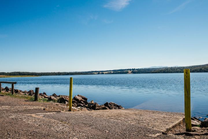 Blue rock lake boat ramp